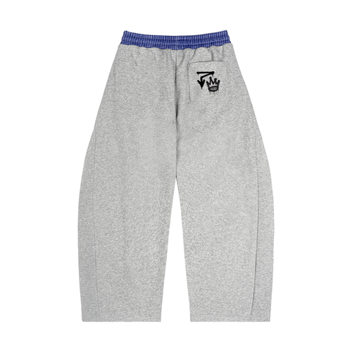 Plaid Waistband Barrel Sweatpants