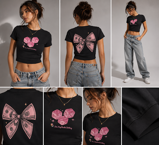 Women's Crewneck Crop T-Shirt