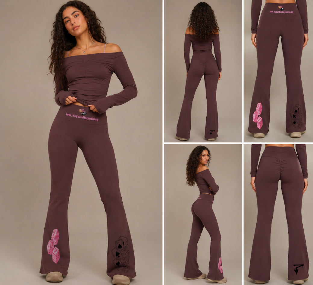 Women’s High Rise Flared Leggings